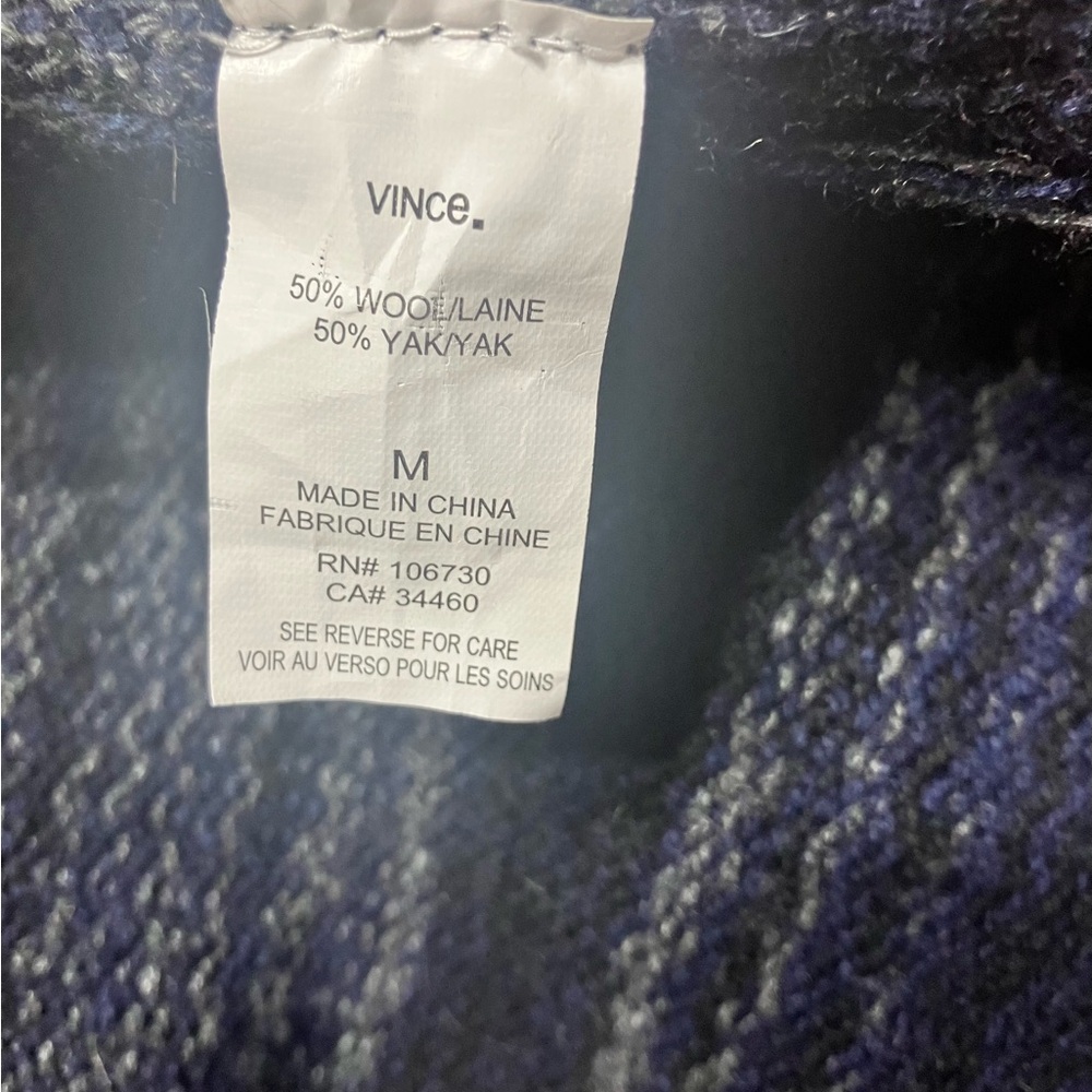 Vince EUC, Dark Blue Striped Cardigan, Medium - Picture 7 of 7